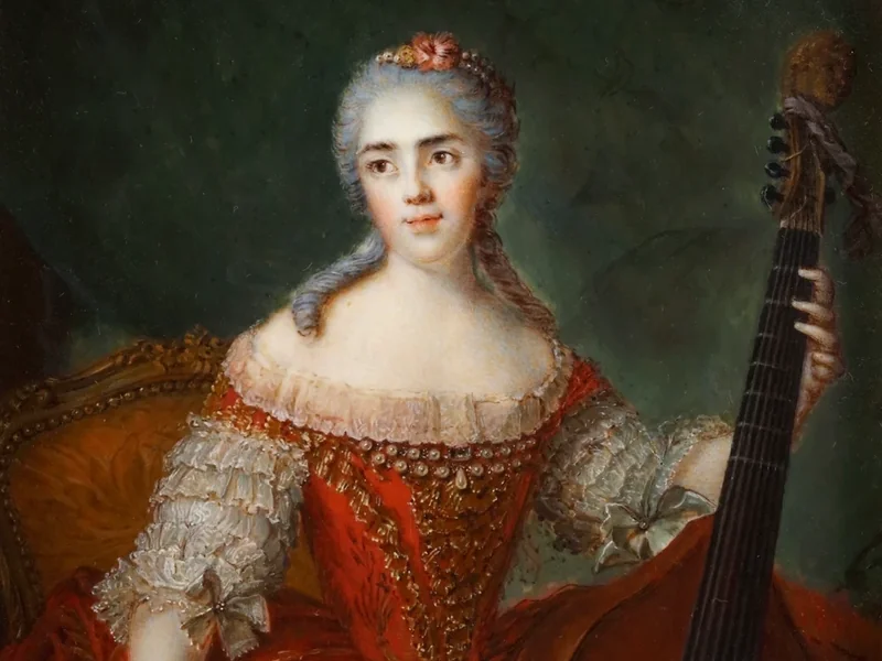 1796-Lizinska de Mirbel - La principessa Anna Enrichetta di Francia, mentre suona la viola da gamba